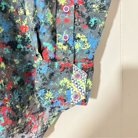 Robert Graham Knowledge Wisdom Truth Gray Long Sleeve Size L - Picture 6 of 10